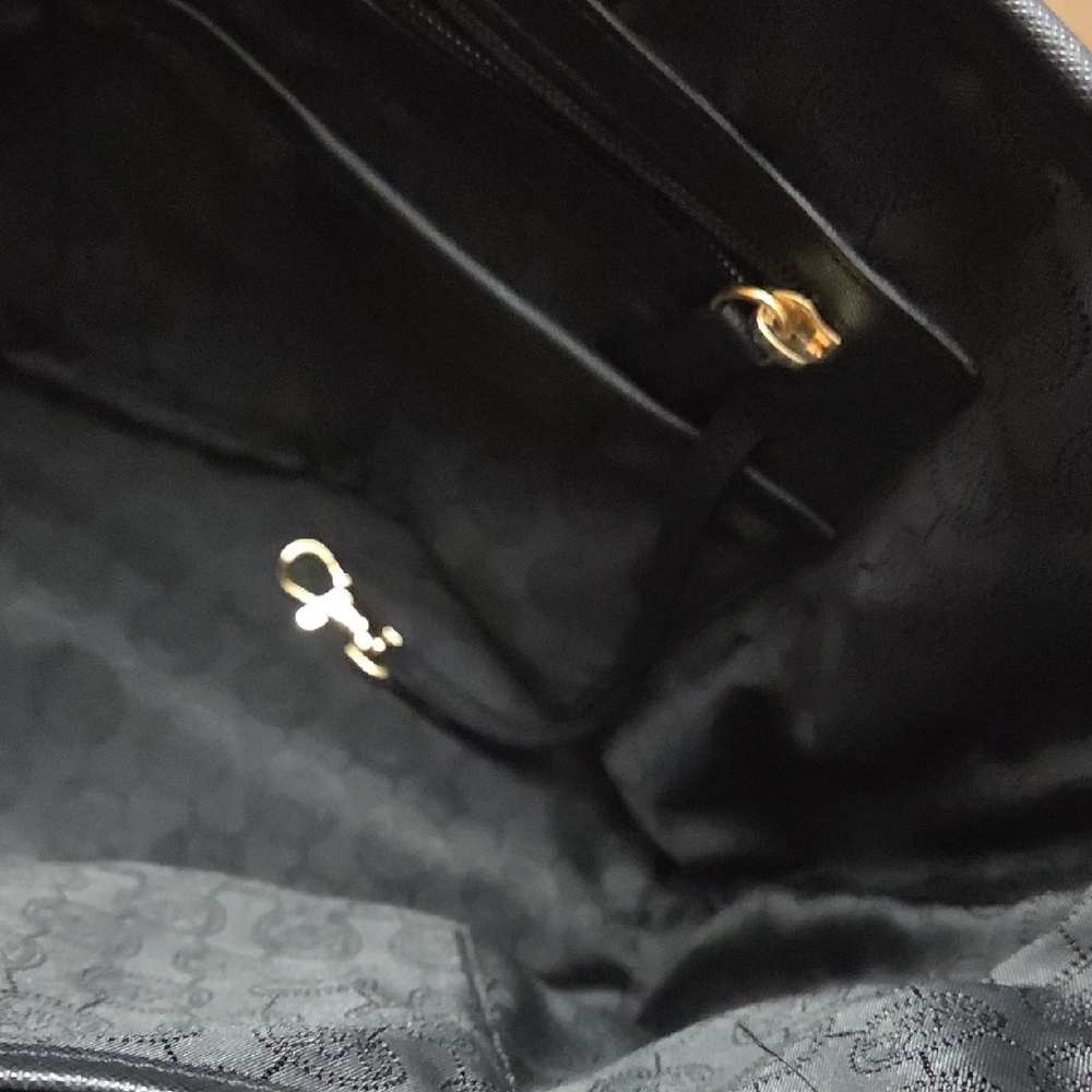 Michael Kors Jet Set Python Print Black Tote - image 8